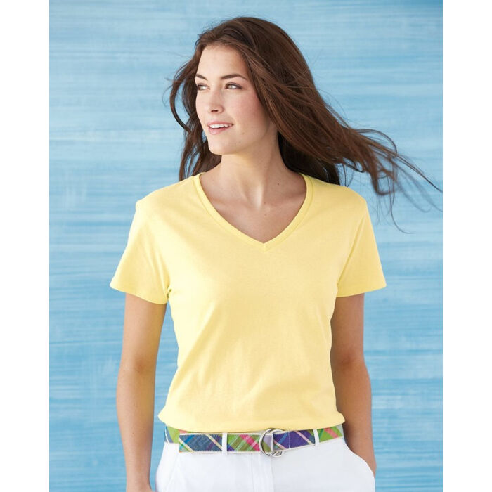 Gildan Women's Heavy Cotton™ V-Neck T-Shirt 5V00L Women's Heavy Cotton™ V-Neck T-Shirt Thumbnail