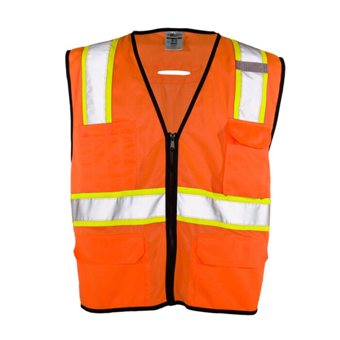 Kishigo Unisex 6 Pocket Contrast Class 2 Vest 1580-1581 Unisex 6 Pocket Contrast Class 2 Vest Thumbnail