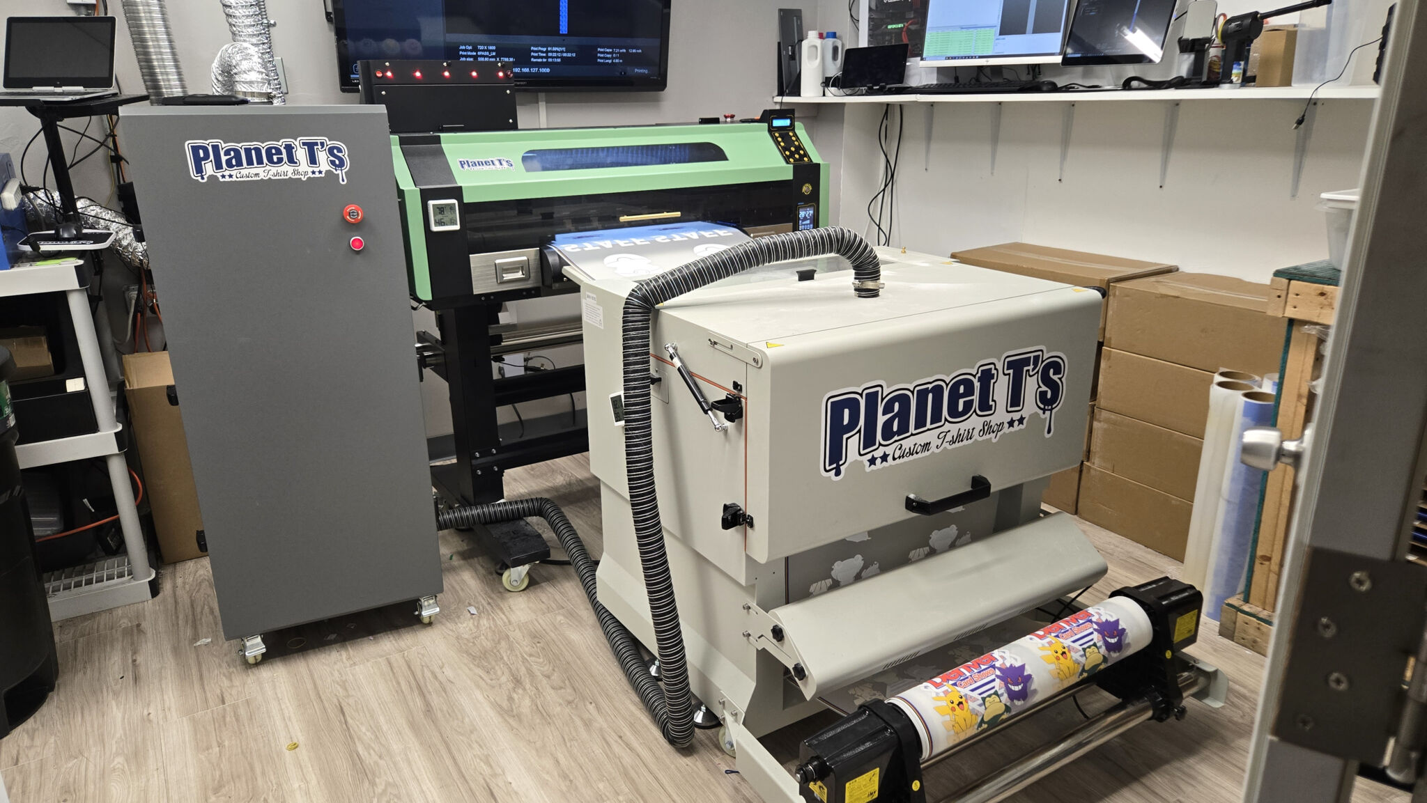 No minimum t-shirt transfers printed locally