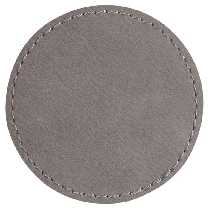 Laser Engraved Round Patch 2.5" (Iron-on) Grey lpr1 Laser Engraved Round Patch 2.5" (Iron-on) Grey Thumbnail