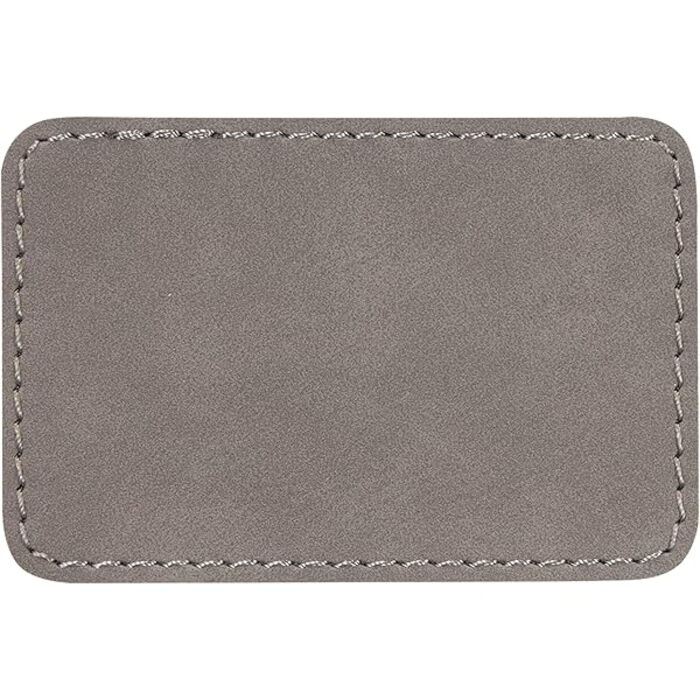 Laser Engraved Patch 3" x 2" (Iron-on) Grey lpg1 Laser Engraved Patch 3" x 2" (Iron-on) Grey Thumbnail