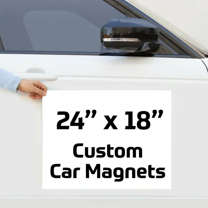 Custom Vehicle Magnets (2) FULL COLOR  24" x 18" 2418 Custom Vehicle Magnets (2) FULL COLOR  24" x 18" Thumbnail