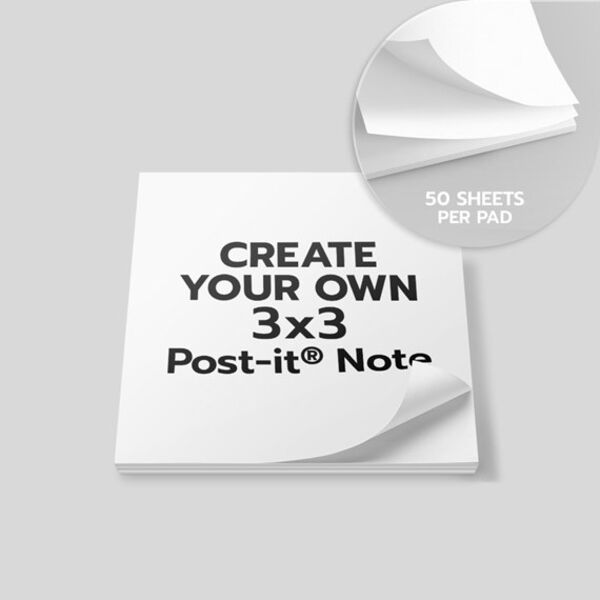Custom Post-it Notes Pad (50 Sheets) Thumbnail