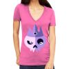 Tultex 214 - Ladies' Slim Fit Fine Jersey V-Neck Thumbnail