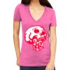 Tultex 214 - Ladies' Slim Fit Fine Jersey V-Neck Thumbnail