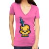 Tultex 214 - Ladies' Slim Fit Fine Jersey V-Neck Thumbnail
