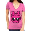 Tultex 214 - Ladies' Slim Fit Fine Jersey V-Neck Thumbnail