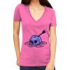 Tultex 214 - Ladies' Slim Fit Fine Jersey V-Neck Thumbnail