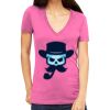 Tultex 214 - Ladies' Slim Fit Fine Jersey V-Neck Thumbnail