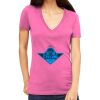 Tultex 214 - Ladies' Slim Fit Fine Jersey V-Neck Thumbnail