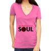 Tultex 214 - Ladies' Slim Fit Fine Jersey V-Neck Thumbnail