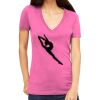 Tultex 214 - Ladies' Slim Fit Fine Jersey V-Neck Thumbnail