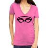 Tultex 214 - Ladies' Slim Fit Fine Jersey V-Neck Thumbnail
