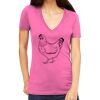 Tultex 214 - Ladies' Slim Fit Fine Jersey V-Neck Thumbnail