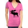 Tultex 214 - Ladies' Slim Fit Fine Jersey V-Neck Thumbnail