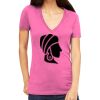 Tultex 214 - Ladies' Slim Fit Fine Jersey V-Neck Thumbnail