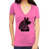 Tultex 214 - Ladies' Slim Fit Fine Jersey V-Neck Thumbnail