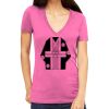 Tultex 214 - Ladies' Slim Fit Fine Jersey V-Neck Thumbnail