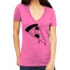 Tultex 214 - Ladies' Slim Fit Fine Jersey V-Neck Thumbnail