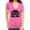 Tultex 214 - Ladies' Slim Fit Fine Jersey V-Neck Thumbnail
