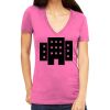 Tultex 214 - Ladies' Slim Fit Fine Jersey V-Neck Thumbnail