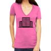 Tultex 214 - Ladies' Slim Fit Fine Jersey V-Neck Thumbnail