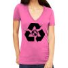 Tultex 214 - Ladies' Slim Fit Fine Jersey V-Neck Thumbnail