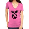 Tultex 214 - Ladies' Slim Fit Fine Jersey V-Neck Thumbnail