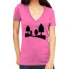 Tultex 214 - Ladies' Slim Fit Fine Jersey V-Neck Thumbnail
