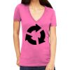 Tultex 214 - Ladies' Slim Fit Fine Jersey V-Neck Thumbnail