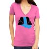 Tultex 214 - Ladies' Slim Fit Fine Jersey V-Neck Thumbnail
