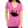 Tultex 214 - Ladies' Slim Fit Fine Jersey V-Neck Thumbnail