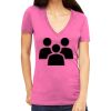 Tultex 214 - Ladies' Slim Fit Fine Jersey V-Neck Thumbnail