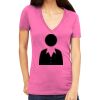 Tultex 214 - Ladies' Slim Fit Fine Jersey V-Neck Thumbnail