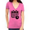 Tultex 214 - Ladies' Slim Fit Fine Jersey V-Neck Thumbnail