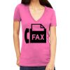 Tultex 214 - Ladies' Slim Fit Fine Jersey V-Neck Thumbnail