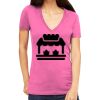 Tultex 214 - Ladies' Slim Fit Fine Jersey V-Neck Thumbnail