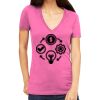 Tultex 214 - Ladies' Slim Fit Fine Jersey V-Neck Thumbnail