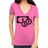 Tultex 214 - Ladies' Slim Fit Fine Jersey V-Neck Thumbnail