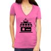 Tultex 214 - Ladies' Slim Fit Fine Jersey V-Neck Thumbnail