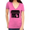 Tultex 214 - Ladies' Slim Fit Fine Jersey V-Neck Thumbnail