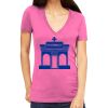 Tultex 214 - Ladies' Slim Fit Fine Jersey V-Neck Thumbnail